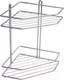 Миниатюра изображения товара Полка для ванной AKS Classic угловая 2-ярусная (серебристый)