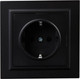 Миниатюра изображения товара Розетка IEK Brite BR-R14-16-K02-F (черный)