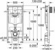 Миниатюра изображения товара Инсталляция для унитаза GROHE Solido 38811KF0 (с кнопкой, черный матовый)