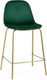 Миниатюра изображения товара Стул барный Stool Group Валенсия SN полубарный / OS-001CB HLR-56 (велюр зеленый/золотые ножки)