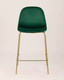 Миниатюра изображения товара Стул барный Stool Group Валенсия SN полубарный / OS-001CB HLR-56 (велюр зеленый/золотые ножки)