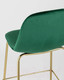 Миниатюра изображения товара Стул барный Stool Group Валенсия SN полубарный / OS-001CB HLR-56 (велюр зеленый/золотые ножки)