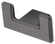 Миниатюра изображения товара Крючок для одежды Cebi Carli A7106 020 / PC27 (антрацит полимер)