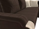Миниатюра изображения товара Диван угловой Лига Диванов Николь правый / 29379 (микровельвет коричневый/экокожа бежевый)