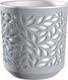 Миниатюра изображения товара Кашпо La Decoro Leaves / КШ-9576 (серый/белый)