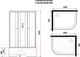 Миниатюра изображения товара Душевая кабина Niagara Promo P100/80/40L/MT/BK 100x80x195