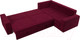 Миниатюра изображения товара Диван угловой Лига Диванов Майами Long правый / 114888 (микровельвет бордовый)