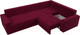 Миниатюра изображения товара Диван угловой Лига Диванов Майами Long правый / 114888 (микровельвет бордовый)