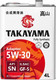 Миниатюра изображения товара Моторное масло Takayama Adaptec 5W30 ILSAC GF-5 SN / 605585 (4л)