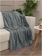 Миниатюра изображения товара Плед TexRepublic Deco Ромбики Фланель 200x220 / 93413 (серый)