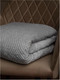 Миниатюра изображения товара Плед TexRepublic Deco Ромбики Фланель 200x220 / 93414 (серый)