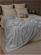 Миниатюра изображения товара Плед TexRepublic Deco Ромбики Фланель 200x220 / 93414 (серый)