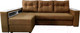 Миниатюра изображения товара Диван Bobrovmebel Влада 8/2п с пуфом слева (микровелюр симпл 45 коричневый)