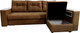 Миниатюра изображения товара Диван Bobrovmebel Влада 8/2п с пуфом справа (микровелюр симпл 45 коричневый)