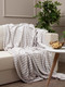 Миниатюра изображения товара Плед TexRepublic Absolute Зигзаг двухцветный Flannel 200x220 / 92575 (серый)