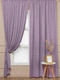 Миниатюра изображения товара Комплект штор Amore Mio Вельвет канвас 1.5x2.7 / 92072 (2шт, сиреневый)