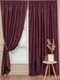 Миниатюра изображения товара Комплект штор Amore Mio Однотонный софт 42002-048 1.5x2.7 / 92083 (2шт, бордовый)