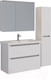 Миниатюра изображения товара Шкаф с зеркалом для ванной LEMARK Zenon 100x80 / LM100ZS-Z (белый глянец)