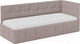 Миниатюра изображения товара Кровать-тахта ТриЯ Грей c мягкой обивкой с ПМ 80x200 (велюр Galaxy серо-бежевый)