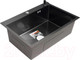 Миниатюра изображения товара Мойка кухонная AKS Прямоугольная 70x46 (черная сталь)
