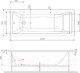 Миниатюра изображения товара Каркас AM.PM Gem 180x80 / W93A-180-080W-R