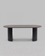 Миниатюра изображения товара Обеденный стол Stool Group Ballet 200x100x75 (темное дерево/черный)