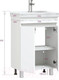 Миниатюра изображения товара Тумба под умывальник Onika Милтон Квадро 55 (105561)