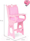 Миниатюра изображения товара Аксессуар для куклы Leader Toys Diamond Princess Стульчик для кормления / 72119 (розовый)