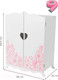 Миниатюра изображения товара Аксессуар для куклы Leader Toys Diamond Princess Шкаф c дизайнерским цветочным принтом / 71419 (белый)