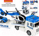 Миниатюра изображения товара Автовоз игрушечный Bondibon Парк техники Полиция Вертолет и машина / ВВ6154