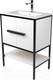 Миниатюра изображения товара Тумба под умывальник Дабер 010 WeltWasser Deilbach 7517-60 / Т10.6W.2.5 (черный/белый)