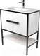 Миниатюра изображения товара Тумба под умывальник Дабер 010 WeltWasser Deilbach 7517-70 / Т10.7W.2.5 (черный/белый)