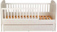Миниатюра изображения товара Детская кроватка Polini Kids Mirum 2010 c ящиком / 0003150-103 (белый)