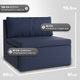 Миниатюра изображения товара Кресло-кровать Mio Tesoro Такка Fotel 80 Z/F Malmo 79 (Blue)