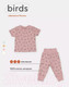 Миниатюра изображения товара Комплект одежды для малышей MOWbaby Birds / 2-82 (розовый, р.80)