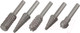 Миниатюра изображения товара Набор борфрез FIT Стальные по дереву / 36455 (5шт)
