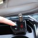 Миниатюра изображения товара FM-модулятор Hoco DE1 + автомобильное ЗУ (черный)