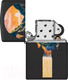 Миниатюра изображения товара Зажигалка Zippo Mountain Waterfall / 48676 (черный матовый)