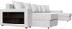 Миниатюра изображения товара Диван П-образный Лига Диванов Дубай полки слева / 31519 (экокожа белый)
