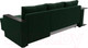 Миниатюра изображения товара Диван угловой Лига Диванов Атланта правый / 112495 (велюр зеленый)