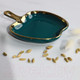 Миниатюра изображения товара Блюдо AksHome Moonshine 23 (темно-зеленый/золото)