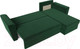 Миниатюра изображения товара Диван угловой Лига Диванов Амстердам Лайт правый / 112451 (велюр зеленый)