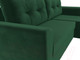 Миниатюра изображения товара Диван угловой Лига Диванов Амстердам Лайт правый / 112451 (велюр зеленый)