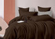 Миниатюра изображения товара Комплект постельного белья LUXOR №19-1217 Семейный (шоколад, сатин)