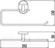 Миниатюра изображения товара Держатель для бумажных полотенец в ванную Savol S-L07052 (хром)