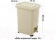 Миниатюра изображения товара Контейнер для мусора El Casa Слим / 640489 (бежевый)