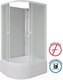 Миниатюра изображения товара Душевая кабина Niagara Promo P90/80/40R/MT/BK 90x80x195