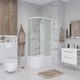 Миниатюра изображения товара Душевая кабина Niagara Promo P90/70/40R/MT/BK 90x70x195