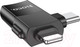 Миниатюра изображения товара Адаптер Hoco UA17 2в1 iPhone-Type-C-USB (черный)
