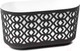 Миниатюра изображения товара Кашпо Lamela Aztek LA794-25 (черный/белый)